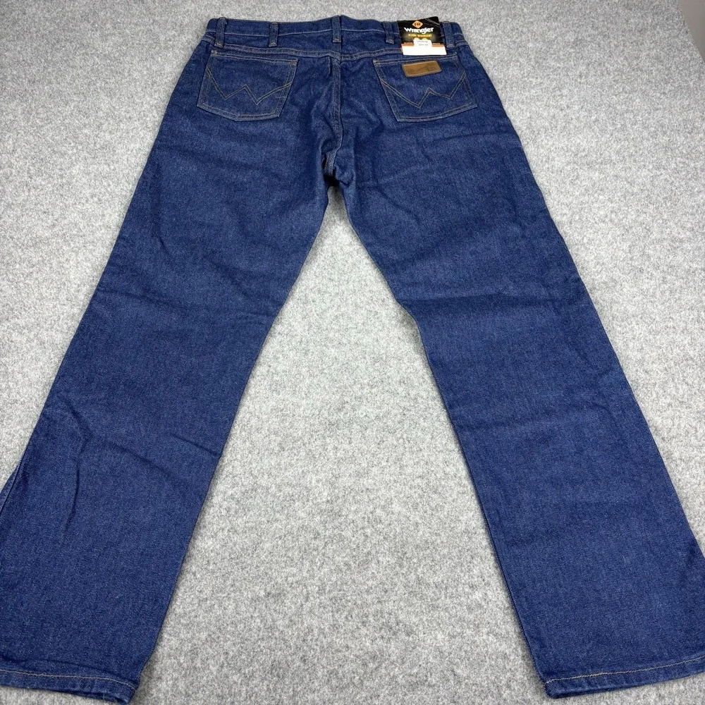 Wrangler Fr Jeans Mens 36x32 New With Tags Cat 2 Flame Resistant Blue Denim Work